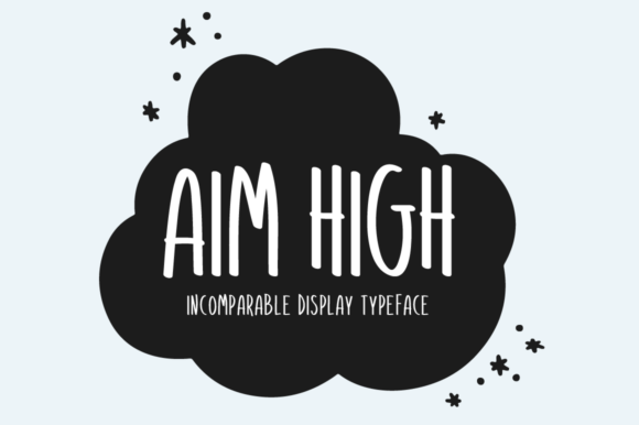 Aim High Font: Handwritten Elegance for Crafters