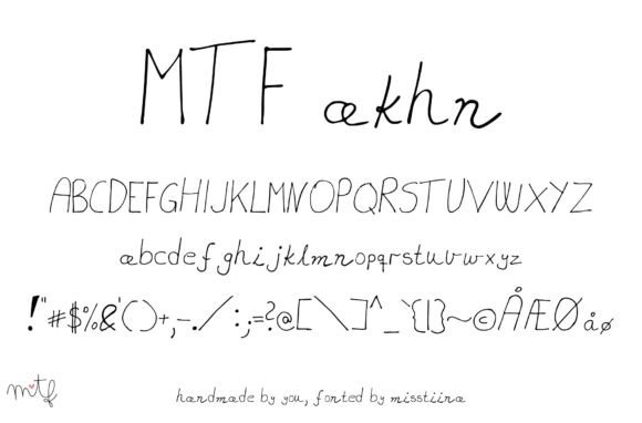 Akhn: A Playful Handwritten Font for Web Design