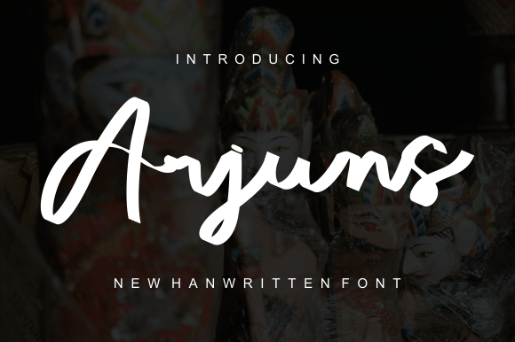 Arjuns: A Handwritten Font for Creative Projects