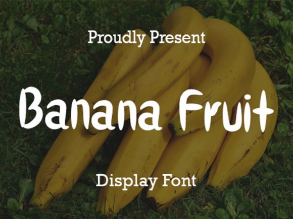 Banana Fruit Font: A Friendly Script for Web Design