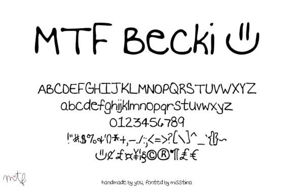 Becki Font: Handwritten Elegance for Crafters