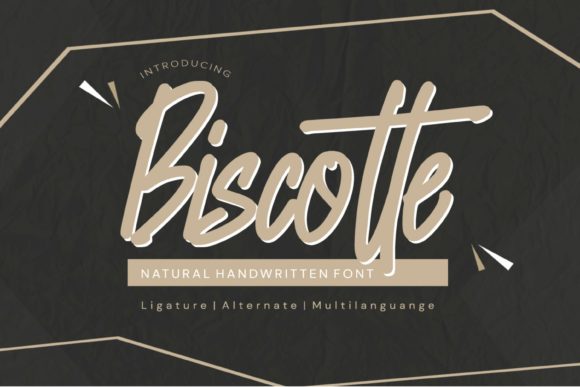Biscotte: A Handwritten Font for Elegant Design