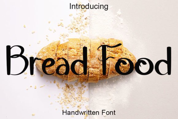 Bread Food Font: Handwritten Elegance