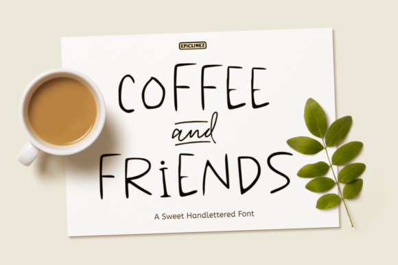 Coffee Friends Font: A Sweet Handwritten Typeface