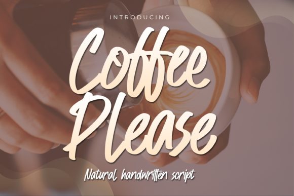 Coffee Please: A Handwritten Font for Creative Projects