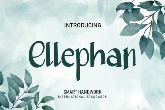 Ellephan: A Playful Handwritten Font