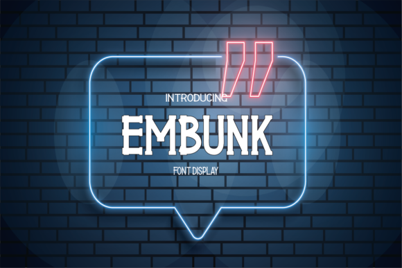 Embunk: A Stylish Serif Font for Digital Marketing