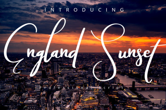 England Sunset Font Review