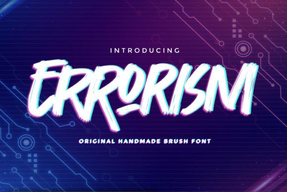 Errorism: A Bold Handwritten Font