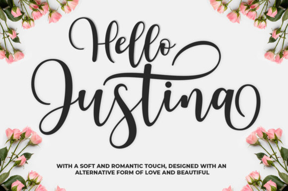Hello Justina: A Timeless Handwritten Font