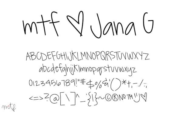 Jana G: A Handwritten Font for Laid-Back Design