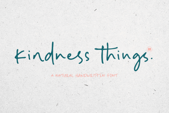 Kindness Things Font for Creative Marketing