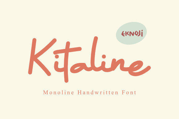 Kitaline: A Sweet Handwritten Font for Web Design