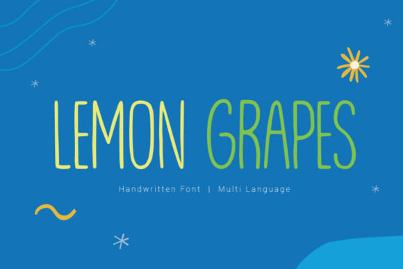 Lemon Grapes Font: A Handwritten Edge