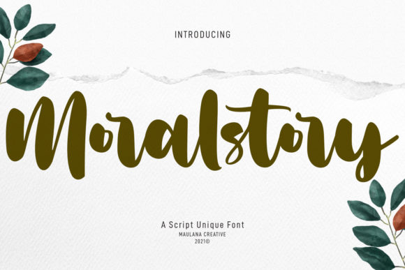 Moralstory: A Chic Handwritten Font