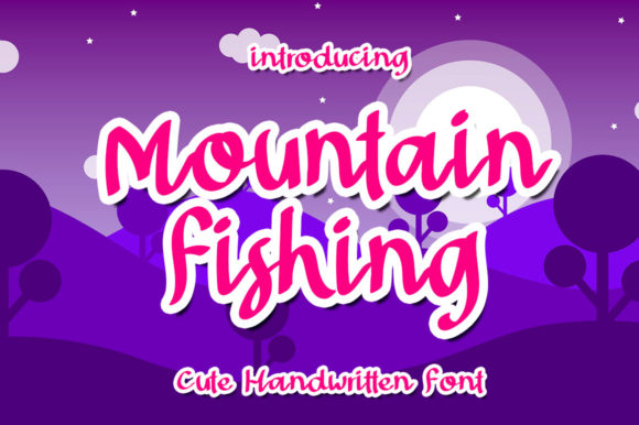 Mountain Fishing Font for Web Design