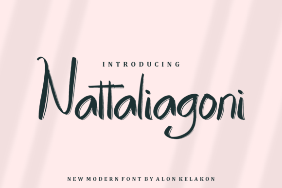 Nattaliagoni: A Handwritten Script for Real Projects
