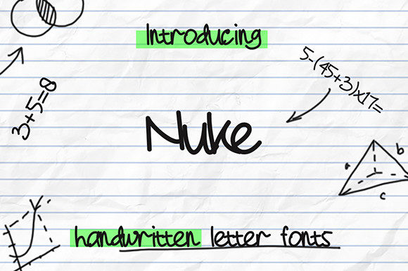 Nuke: A Handwritten Font for Web Design