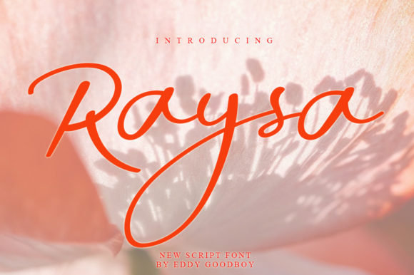 Raysa: A Handwritten Font for Creative Projects
