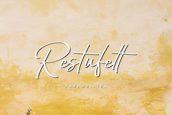 Restufelt: A Delicate Handwritten Font