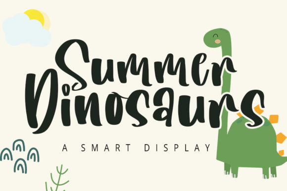 Summer Dinosaurs Font Review