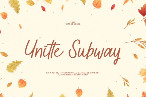 Unitte Subway: A Fresh Handwritten Font